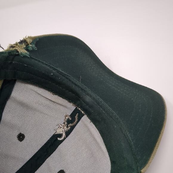 Browning Strapback Baseball Hat Green One Size Embroidered Outdoor - Picture 8 of 10